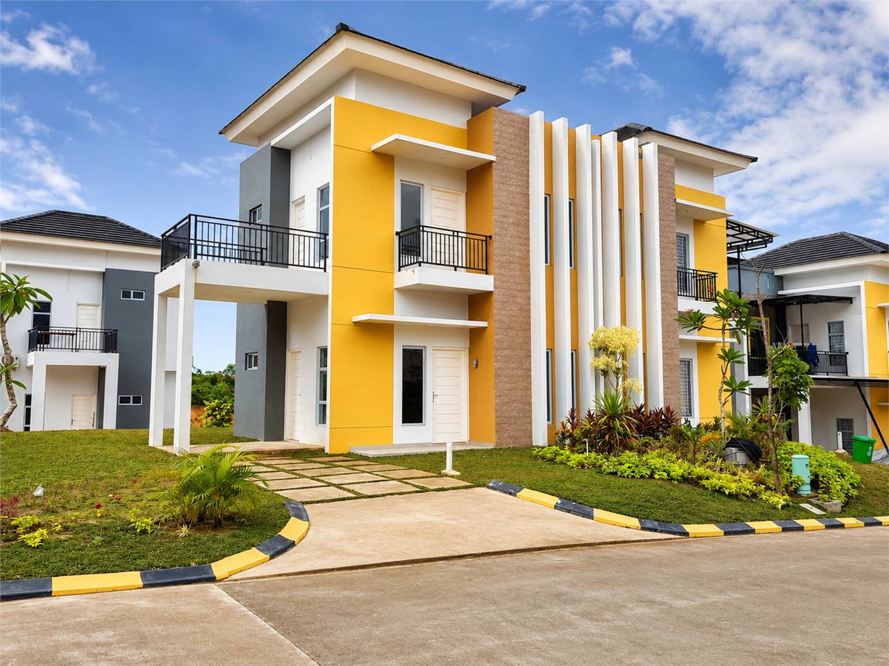 Tampilan rumah cluster modern di kawasan Cipta Green Ville