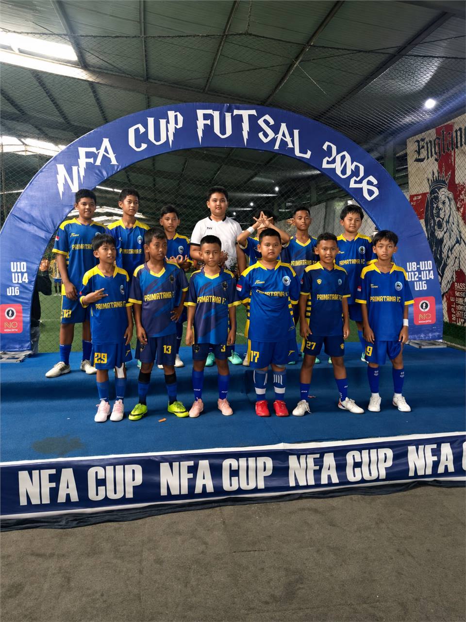 Dokumentasi Primatama FC CGV U12 bersama official tim
